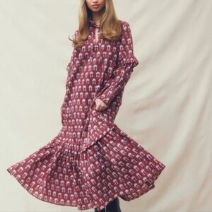 Ophelia & Indigo NWOT Sophia Maxi Dress in Burgundy